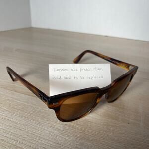 Ray-Ban RB2168 Meteor 954/33 Horn Rim Sunglasses FRAMES ONLY 50-20-150 Italy